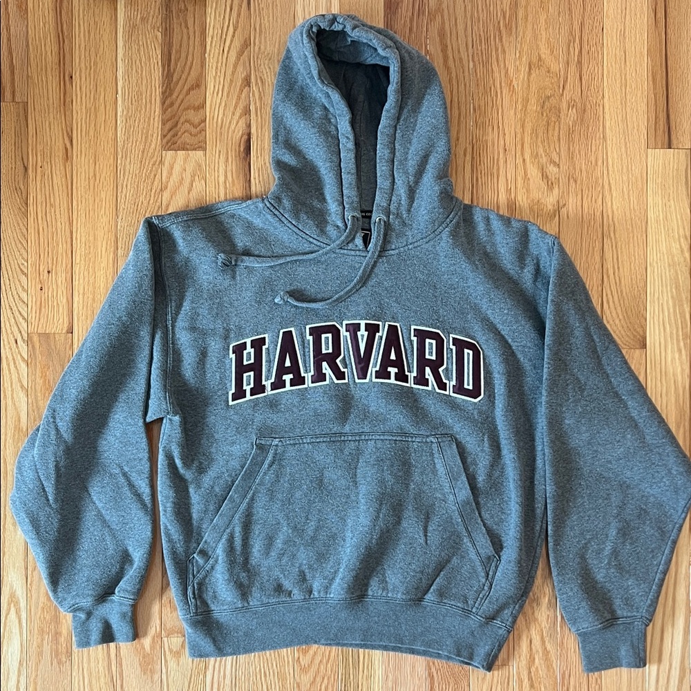 Vintage Gray Harvard Hoodie